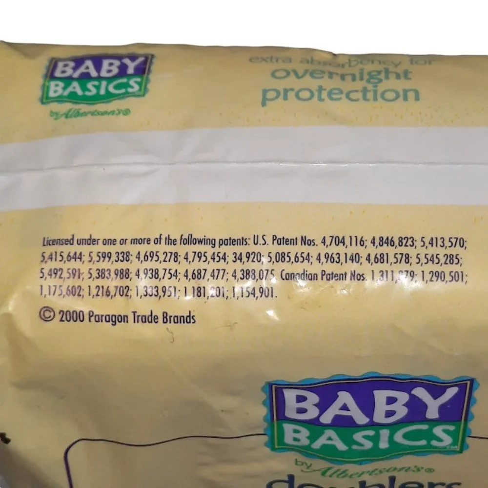 Vintage 2000 Jim Henson Baby Basics Diaper Doublers 30 Disposable Insert Pads